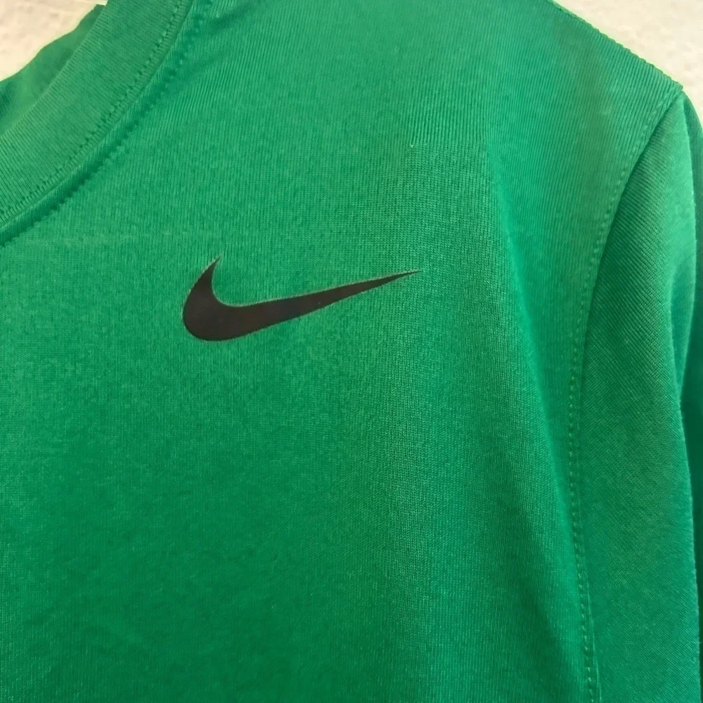 Nike Dri-Fit Small Green And Black Athletic Shirt